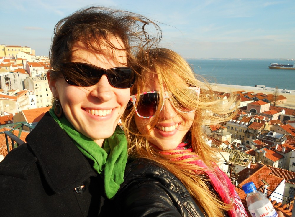 Julika and Sarah in Lisbon, Portugal 