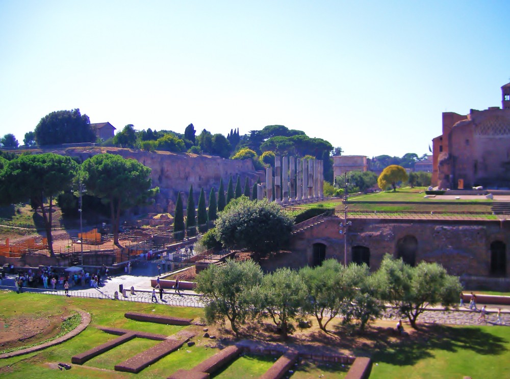 Roman ruins in Italy