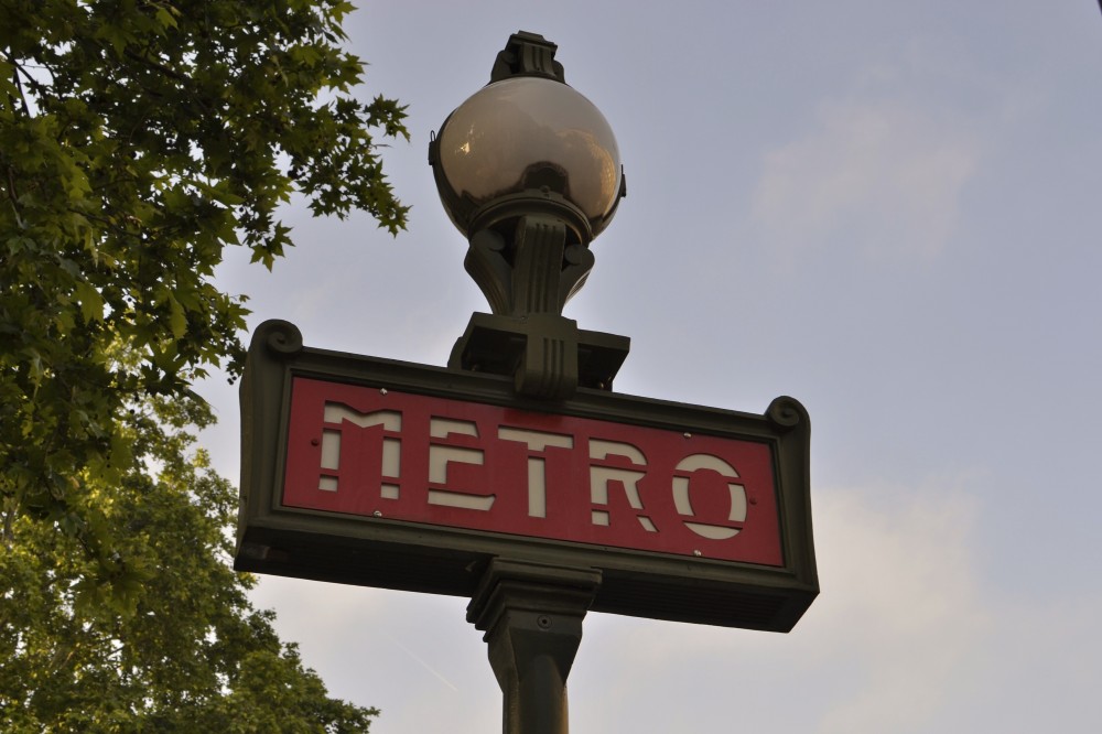 Metro sign, Paris, France 