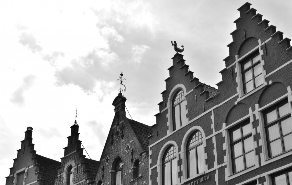Belgian roofs in Bruges