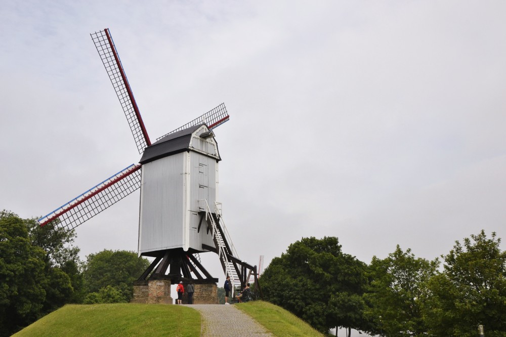 Windmill in Bruges, Belgium 