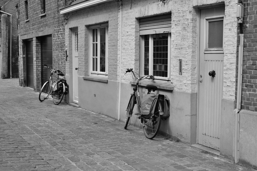 Bikes in Bruges, Belgium