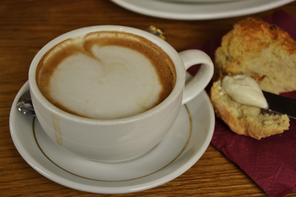 Coffee and scones on the Hill of Tara, Ireland