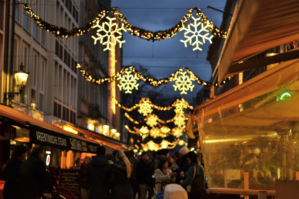 Christmas lights in Düsseldorf, Germany