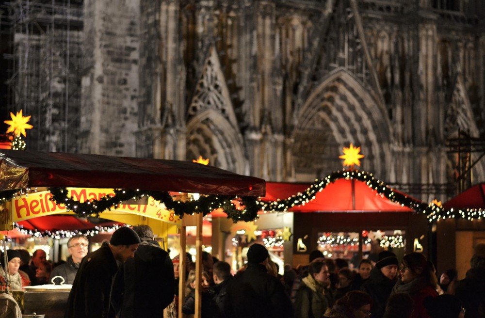 Christmas lights in Cologne, Germany