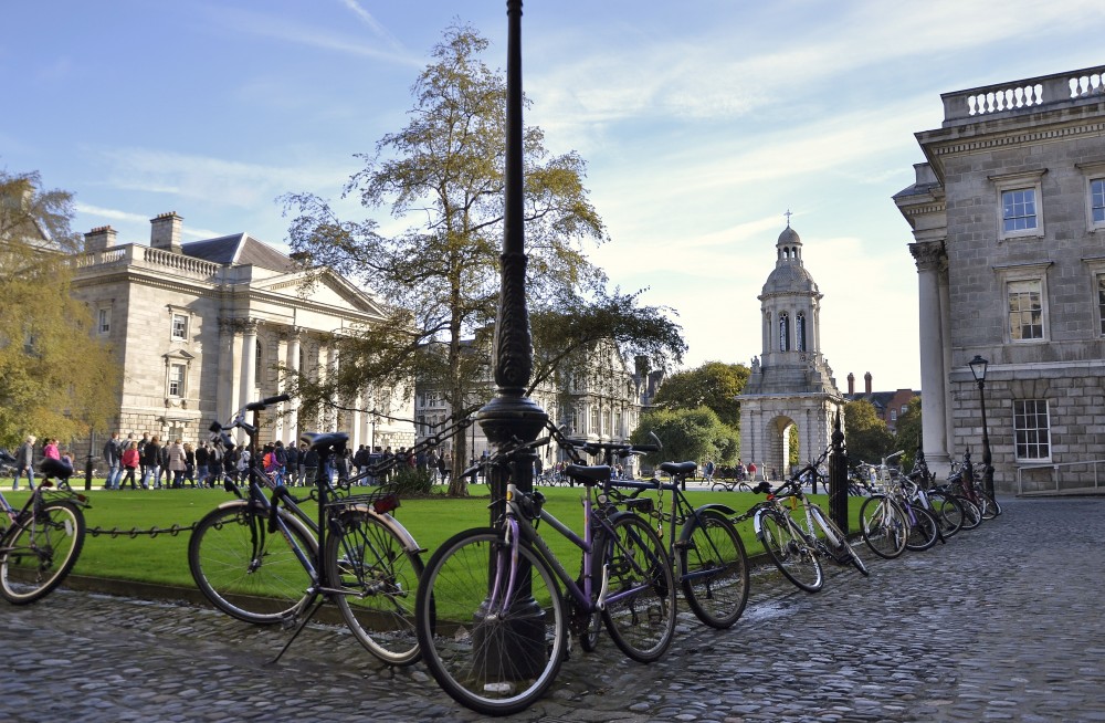 Bikes at Trinity College, Dublin, Ireland 