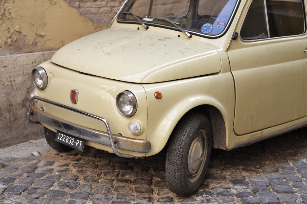 Fiat 500 in Rome, Italy 