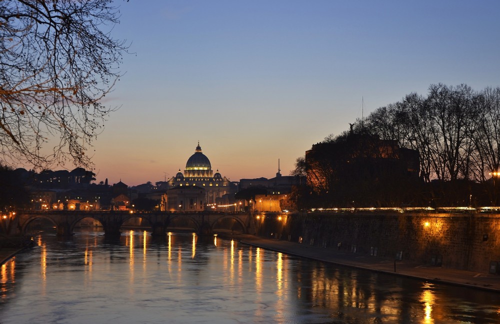 Vatican at dusk, Rome, Italy 