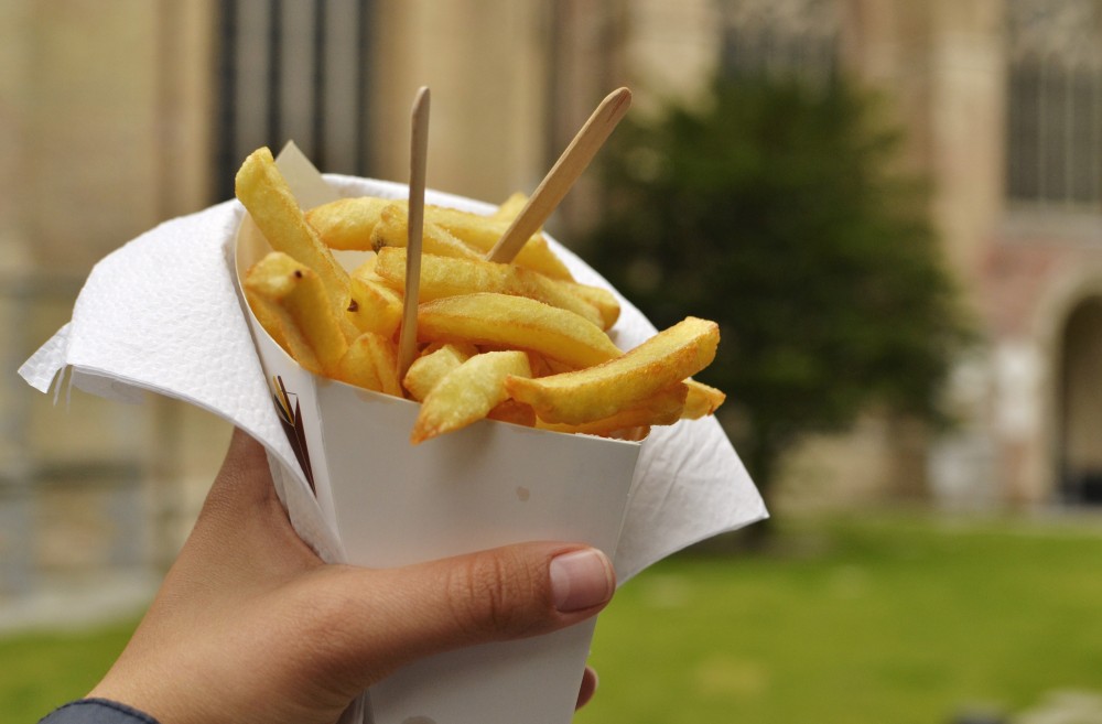 Fries in Bruges, Belgium