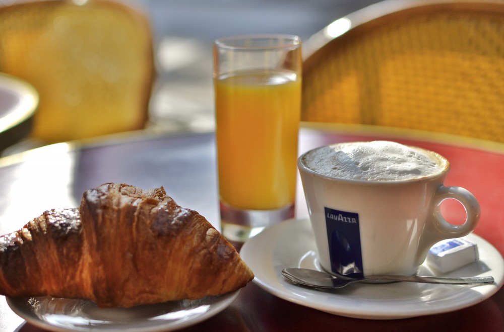 Solo breakfast in Paris