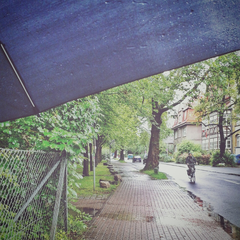 Rainy summer days in Germany