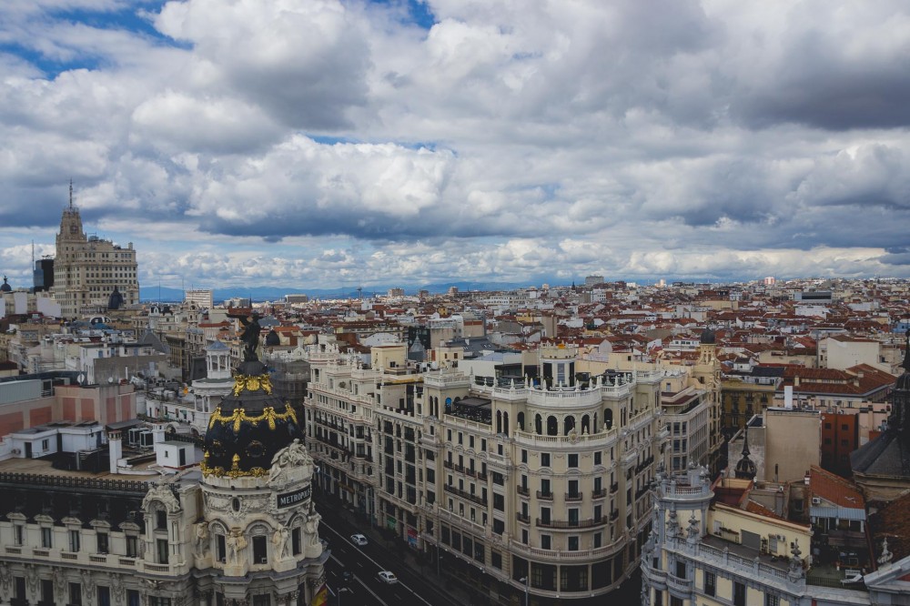 Madrid, Spain, from above