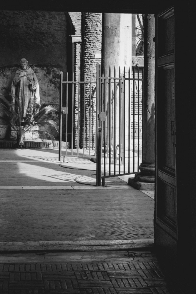 Rome, Italy in black and white