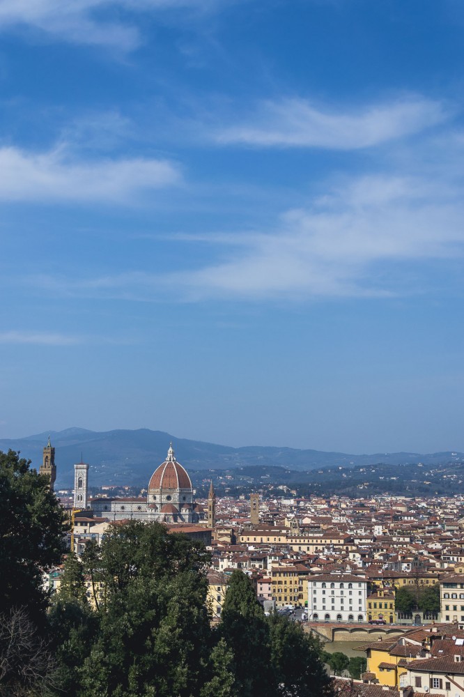 The Bardini Gardens offer the most pretty view over Florence, Italy