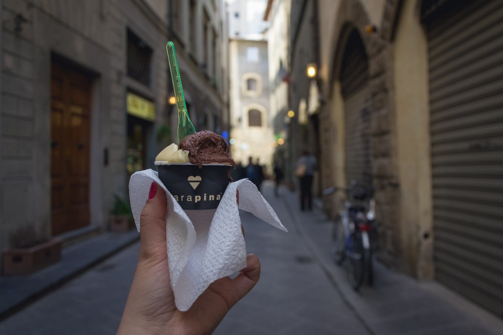 Gelato in Florence, Italy