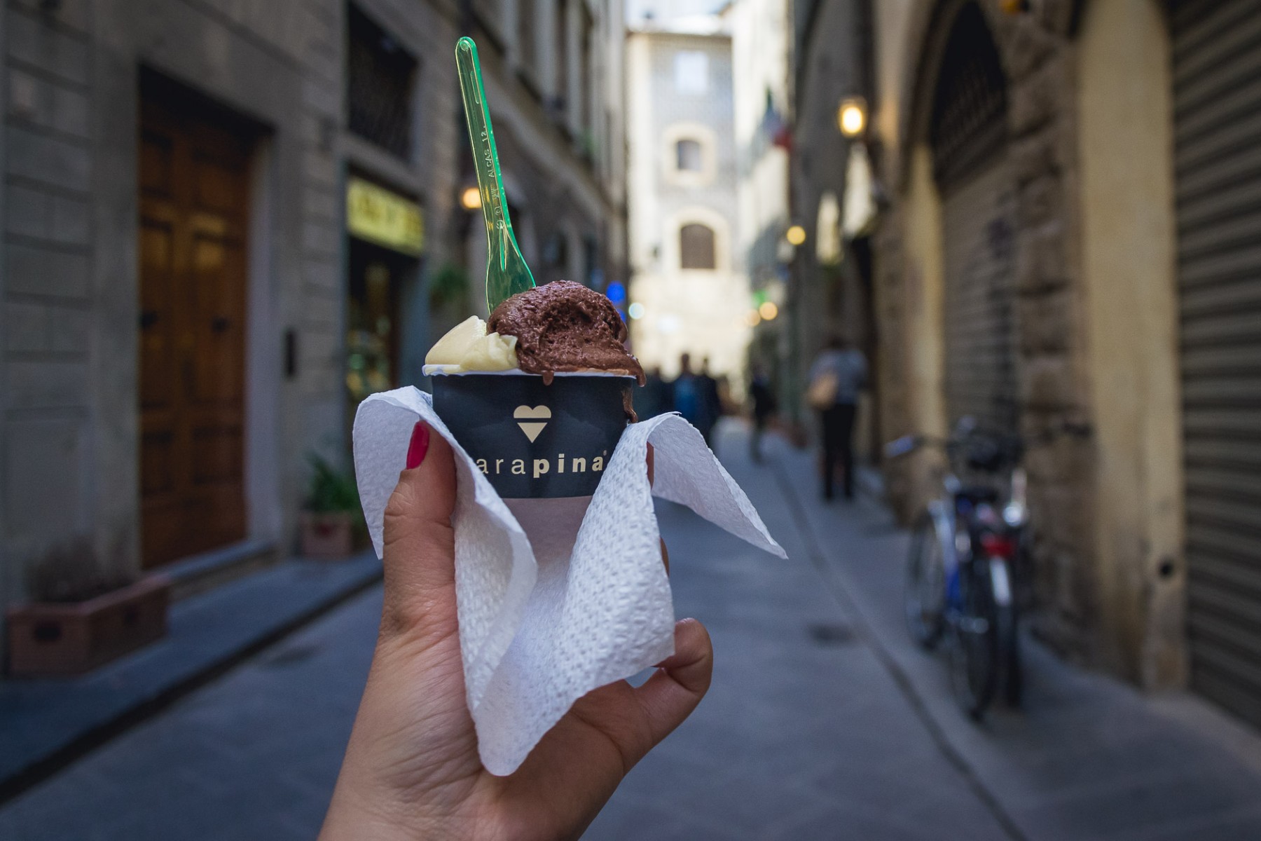 Carapina gelato in Florence, Italy 