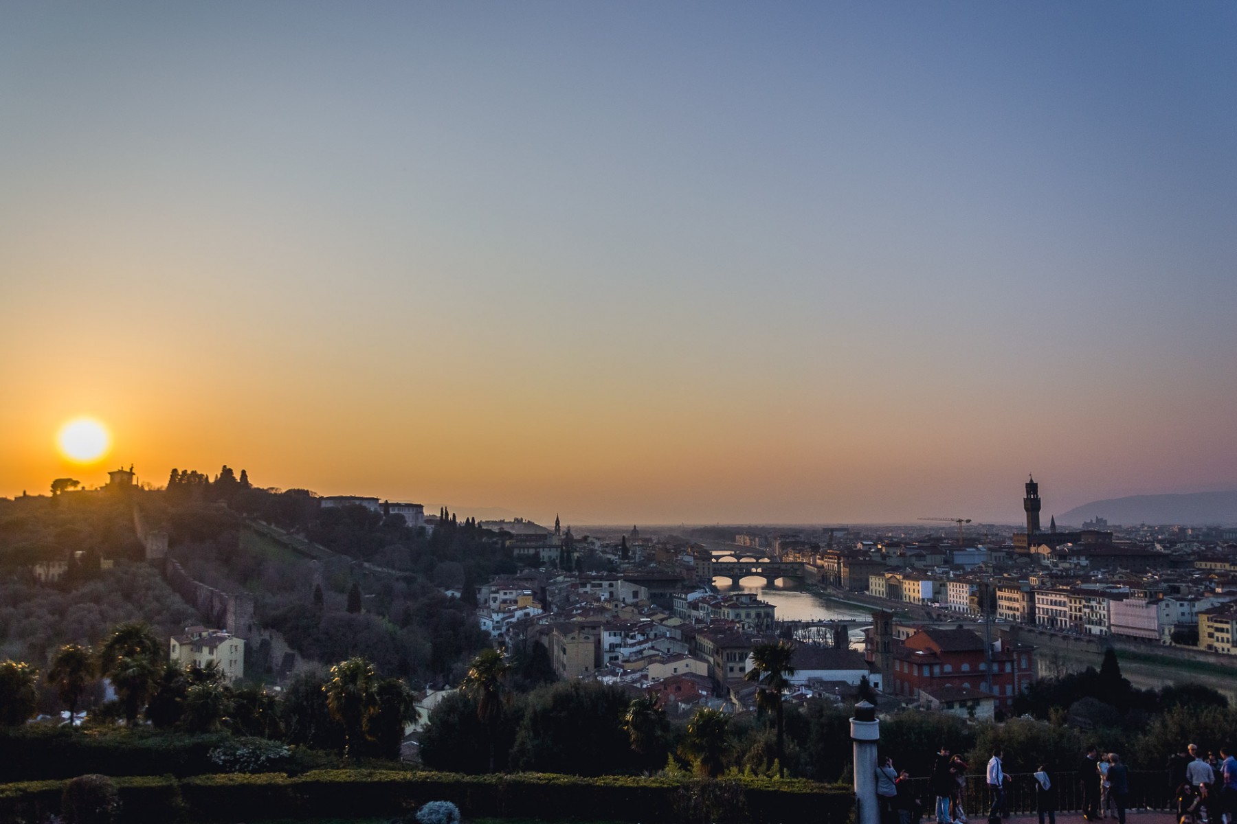 Sunset in Florence, Italy 