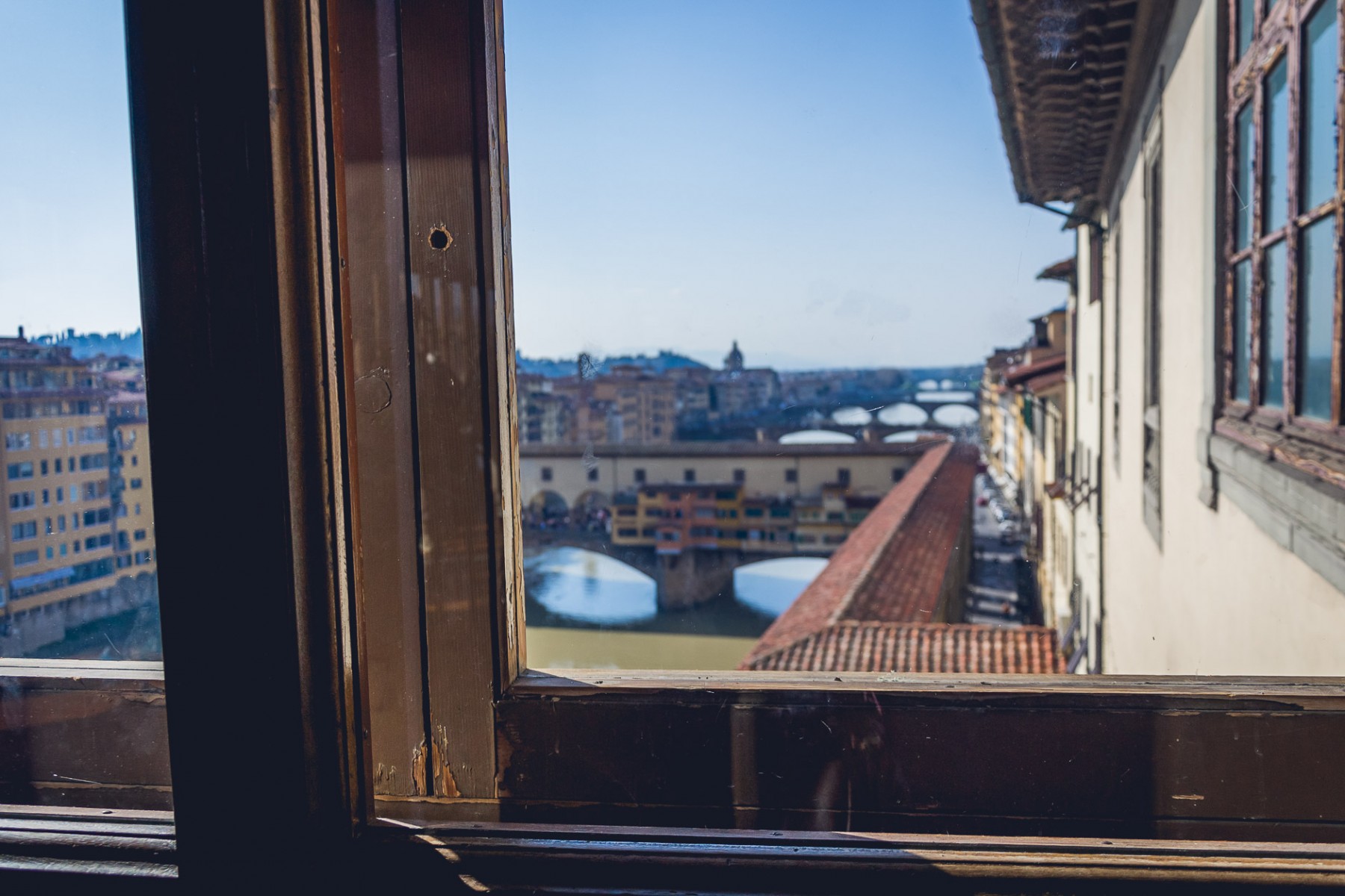 View from the Uffizi Gallery, Florence, Italy