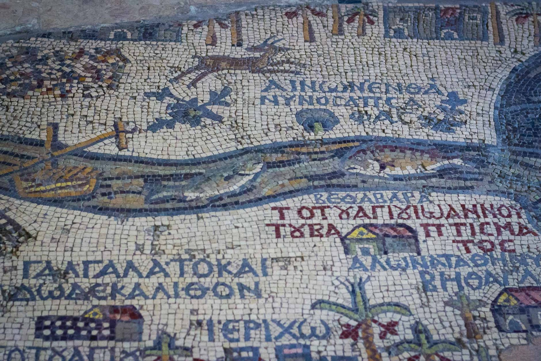 Mosaic map in Madaba, Jordan 
