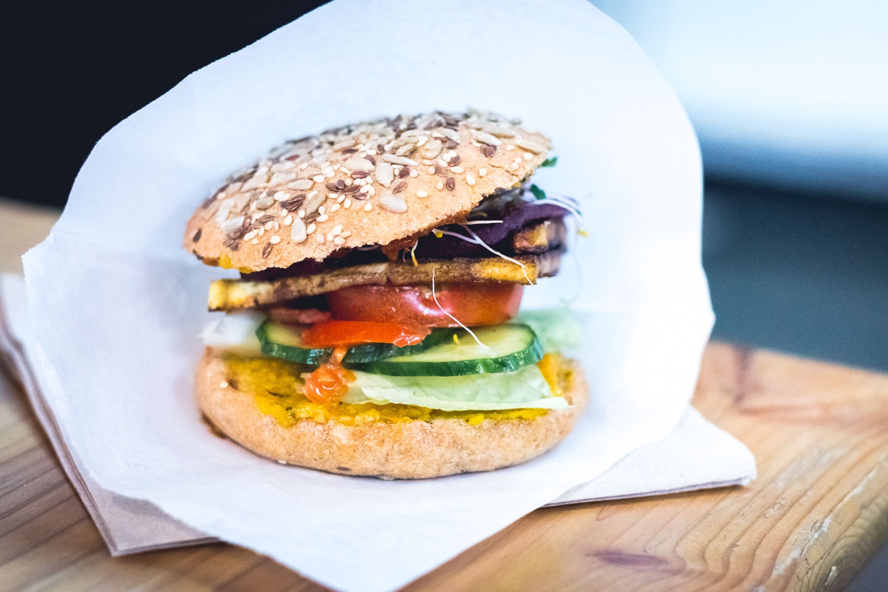 Vegan Burger at SunDayBurger in Kreuzberg, Berlin