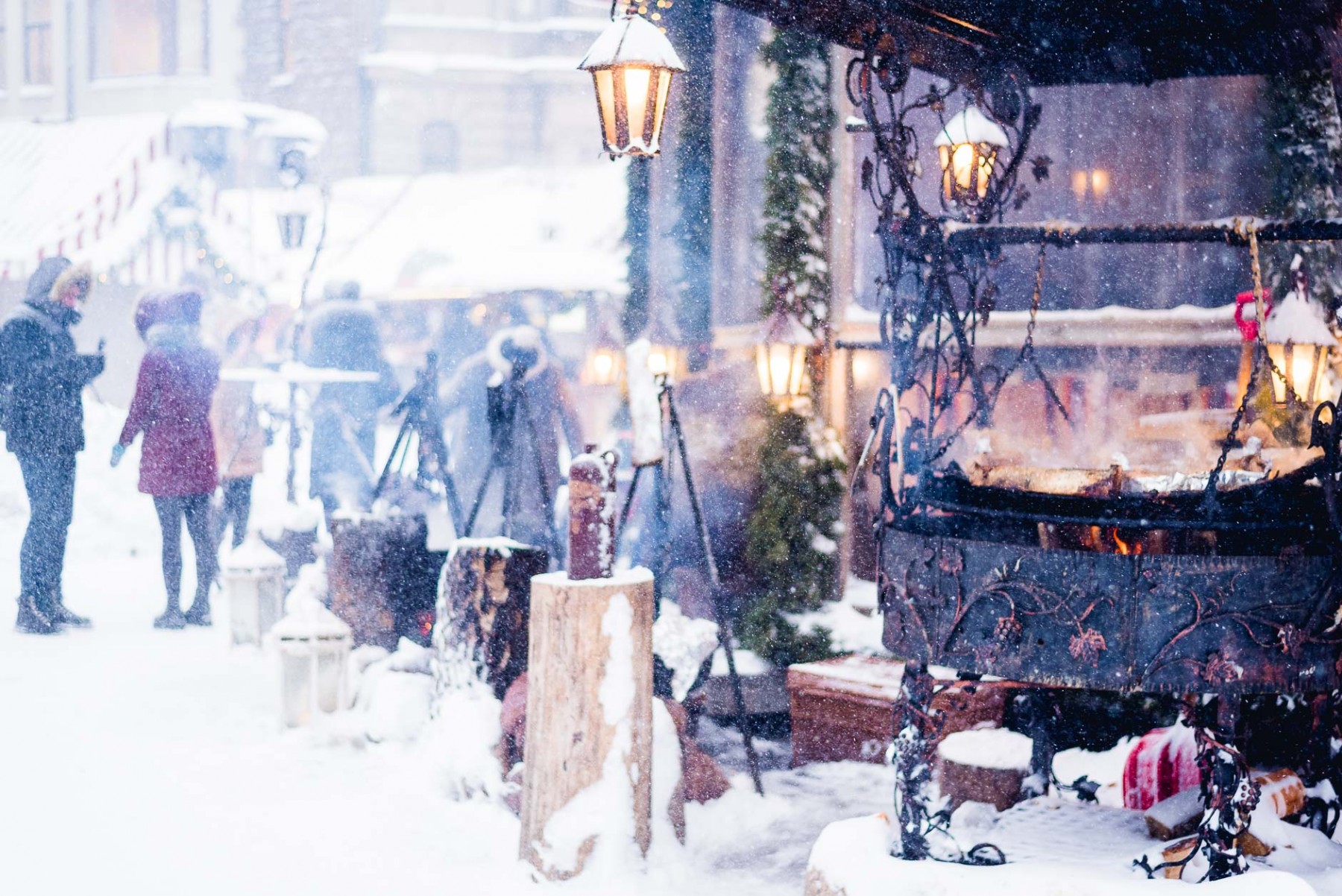 Snowy Riga, Latvia in January